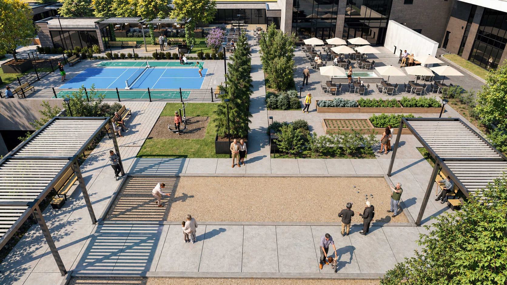 Commodités et espaces communs du complexe Zenia Zenia Vaudreuil pour résidents 55+ (photo 1)